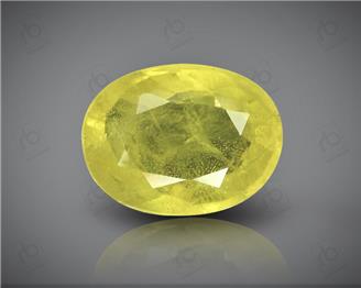 Natural Heated & Treated Yellow Sapphire Certified  4.22 CTS (0218)